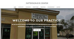 Desktop Screenshot of pattersoneyecenter.com