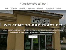 Tablet Screenshot of pattersoneyecenter.com